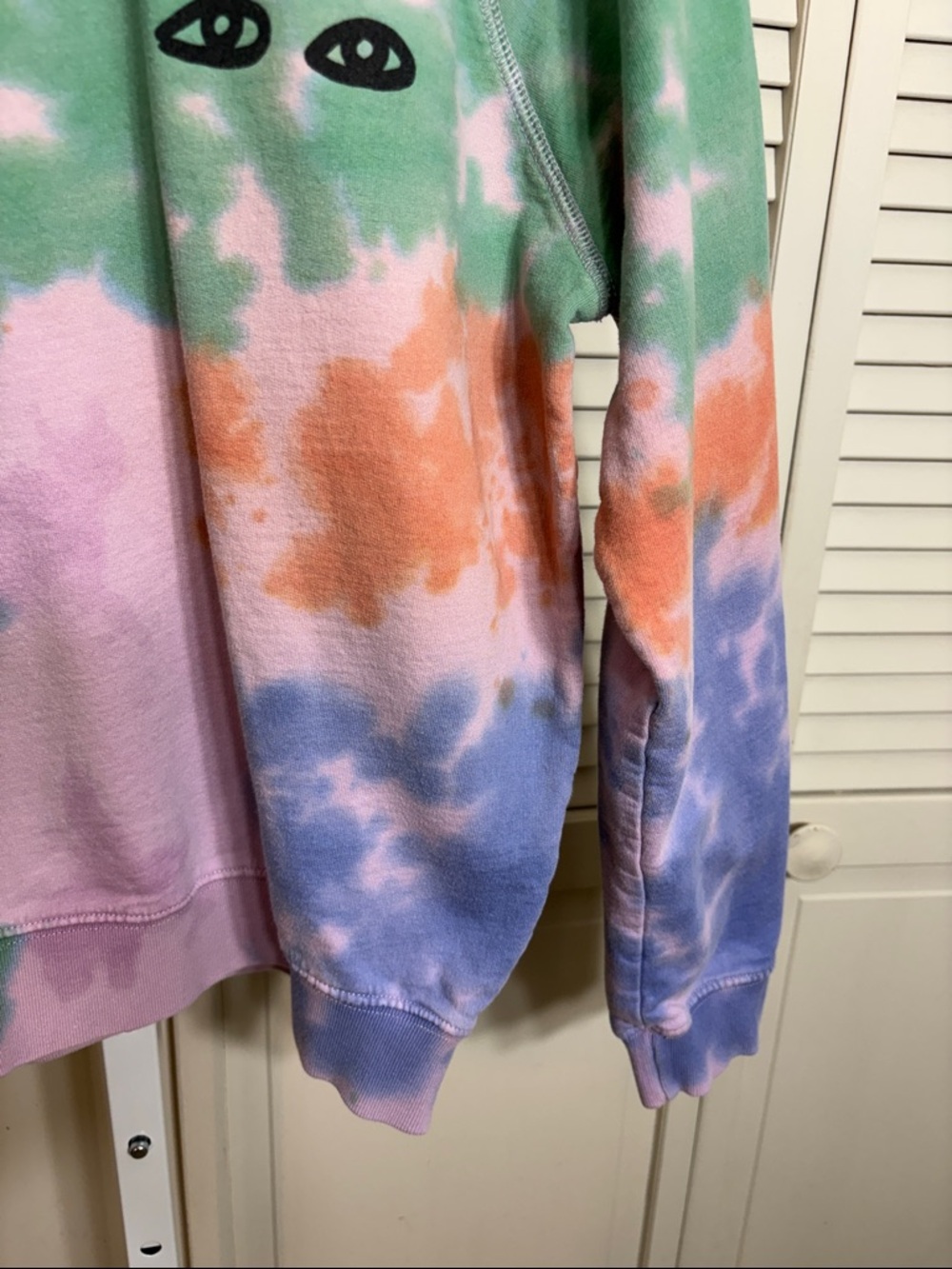 Clare V. Amber Tie-Dye Pullover Multicolor Sweatshirt XS - Picture 9 of 16